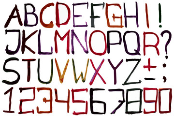 Alphabet coloring