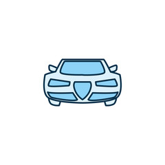 Isolated car vehicle line style icon vector design
