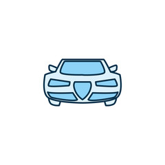 Isolated car vehicle line style icon vector design