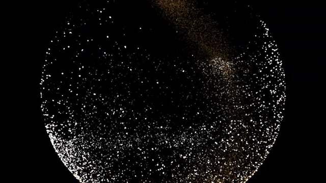 Frozen Abstract Snow Globe, magical Christmas concept