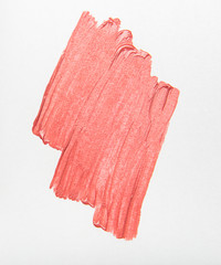 Lipstick swatch for make up