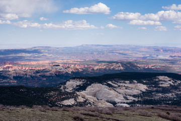 Scenic view of Capitol Reef National Park form Larb Hollow Overlook along highway 12 in Grand Staircase-Escalante National Monument - Utah, USA