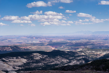 Naklejka premium Scenic view of Capitol Reef National Park form Larb Hollow Overlook along highway 12 in Grand Staircase-Escalante National Monument - Utah, USA