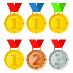 Winner medal vector design illustration isolated on white background