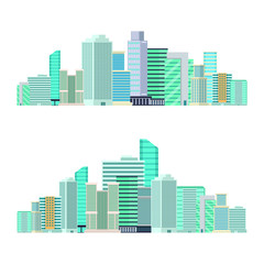 Skyscraper city buildings vector design illustration isolated on white background