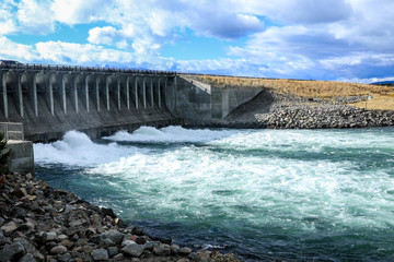 The Big Dam of the Jackson Lake, USA