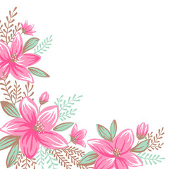 Obraz na płótnie Canvas Decorative floral ornament