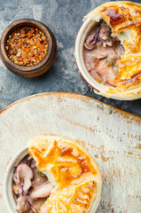 Seafood soup or julienne.