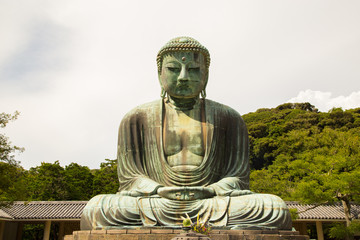 Front photograph of the great buddha of kamakura