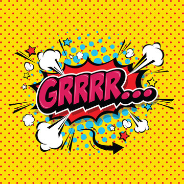 Superhero bashing Comics Bubble with text Comic Speech Bubble, Cartoon. art and illustration vector file.