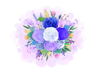 bouquet Watercolor illustration