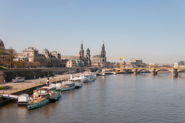 Fototapeta na wymiar Aerial view of Dresden