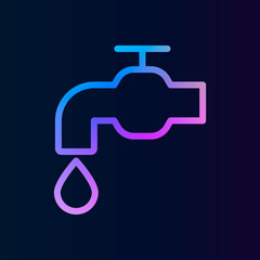 Crane, water, drop nolan icon. Simple thin line, outline vector of watericons for ui and ux, website or mobile application