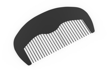 new style beard comb for perfect look. 3d illustration