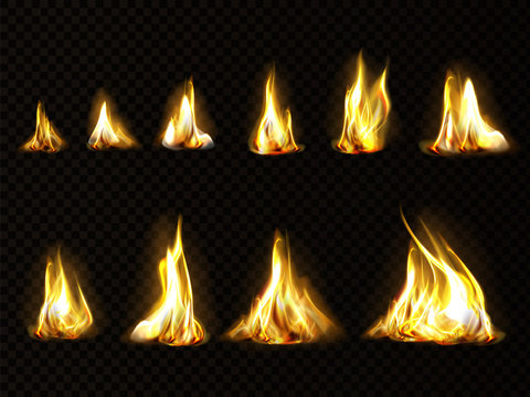 Realistic Fire Set For Animation