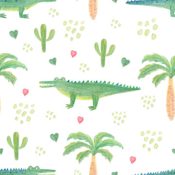 illustration of crocodile