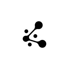 Molecule vector illustration design