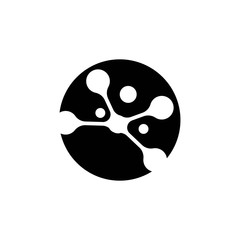 Molecule vector illustration design