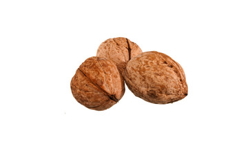 walnut isolated on white background