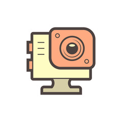 Fototapeta premium sport camera icon