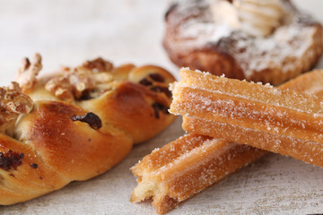 菓子パンのクローズアップのイメージ写真