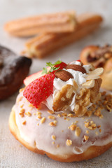 菓子パンのクローズアップのイメージ写真