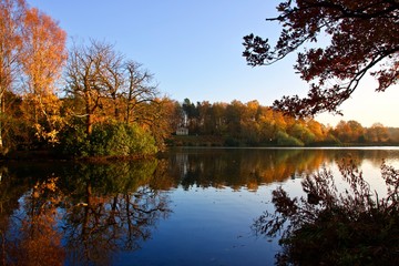 Autumn Reflections with lake and trees