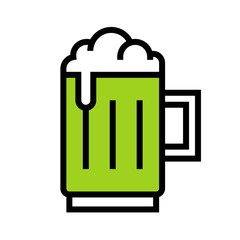 Beer mug icon, Saint patrick's day related vector