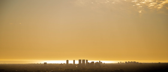 sunset over los angeles 