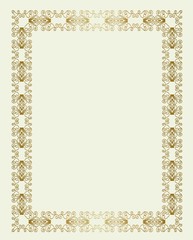 gold openwork frame