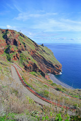Fototapeta na wymiar view of the coast Madeira Garajau
