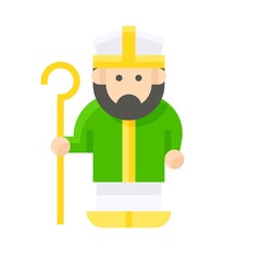 Saint patrick icon, Saint patrick's day related vector