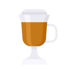 Irish coffee icon, Saint patrick's day related vector