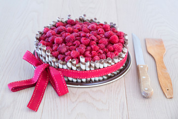 .tort iz svezhey maliny.22/5000.fresh raspberry cake © yanlev