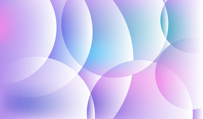 Violet purple cyan crystal background. Abstract gradient modern color trandy background. Vector background with colorful gradient circles