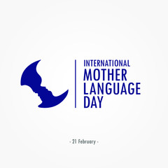 International Mother Language Day, 21 February sign, logo and symbol. Vector illustration.