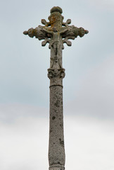 Calvaire ancien à La Chaze-de-Peyre, Aubrac, France