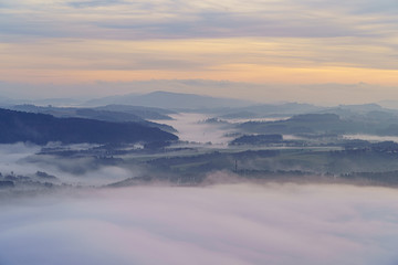 Sonnenaufgang Sächsische Schweiz Lilienstein