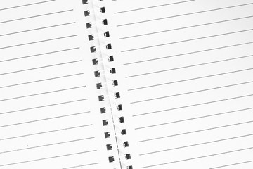 notebook on paper texture background