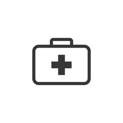 Obraz premium First Aid Kit Icon Vector Illustration