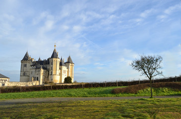 Naklejka premium Château de Saumur