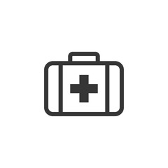 First Aid Kit Icon Vector Illustration