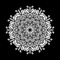 illustration of mandala art decoration