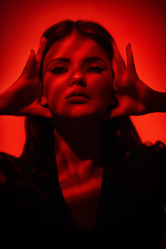 Face In Red Light