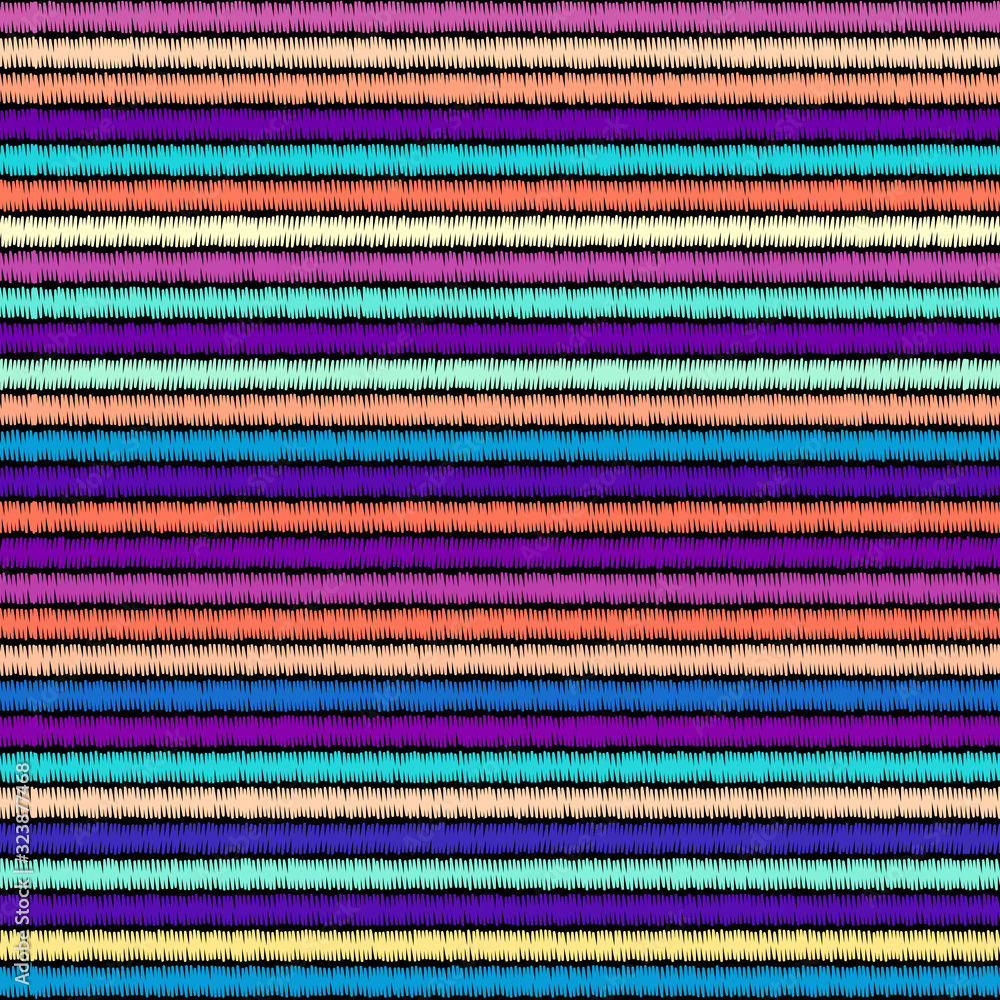 Poster Seamless vector background in the bohemian style.