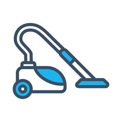 Vacuum cleaner icon designed in fill outline  style