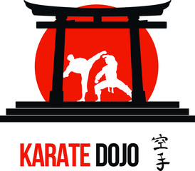 logotipo karate