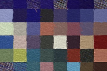 Fototapeta premium Colorful square pattern with a rough texture background. Background texture wall and have copy space for text. Picture for creative wallpaper or design art work.
