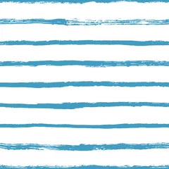Printed kitchen splashbacks Horizontal stripes seamless brush strokes pattern