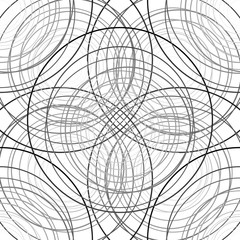 Retro style seamless pattern. Creative art deco illustration.